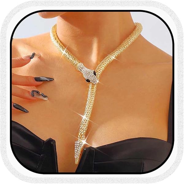 ミュージシャン HYDE SNAKE NECKLACE Amazon.com: XUN Zhe Punk Animal Snake Choker Necklace Hip Hop